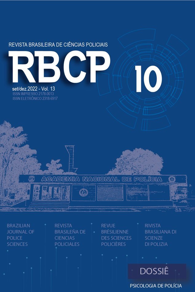 Capa da RBCP v. 13, n. 10 (2022): Psicologia de Polícia