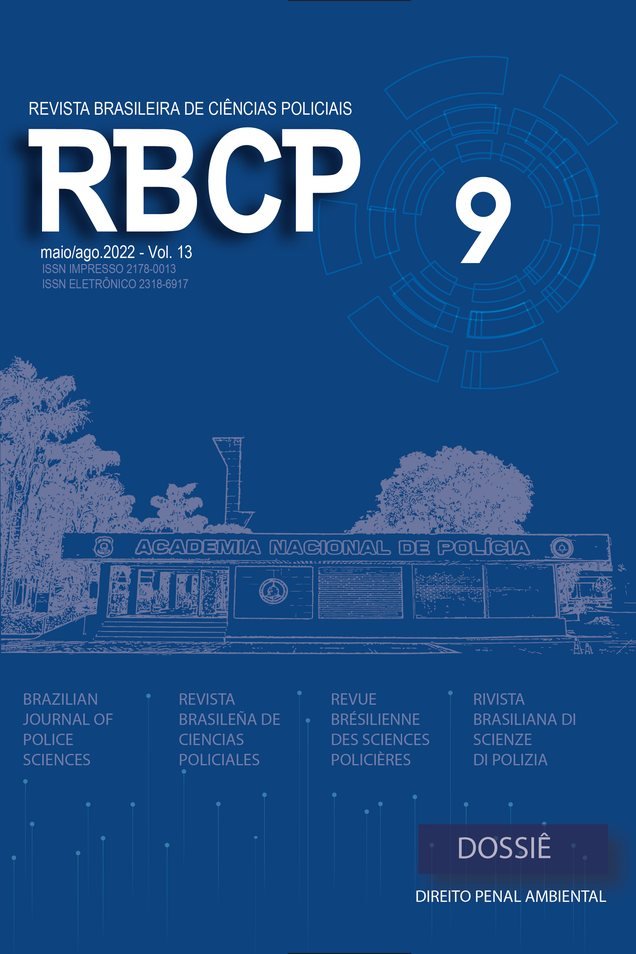 Capa da RBCP v. 13, n. 9 (2022): Direito Penal Ambiental